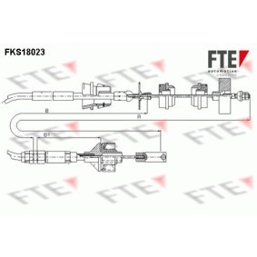 Kupplungsseil FKS18023 von FTE günstig für 37,42 € online kaufen