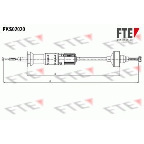 Kupplungsseil FKS02020 von FTE günstig für 27,75 € online kaufen