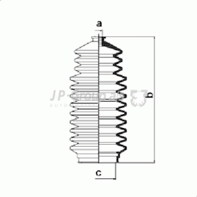 Faltenbalgsatz, Lenkung 4044700419 von JP GROUP günstig für 7,93 € online kaufen