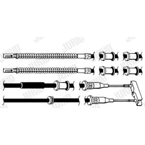 Handbremsseil für VAUXHALL von JURID