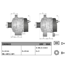 Lichtmaschine für IVECO von DENSO