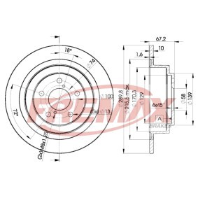 Bremsscheibe BD-2670 von FREMAX günstig für 75,87 € online kaufen