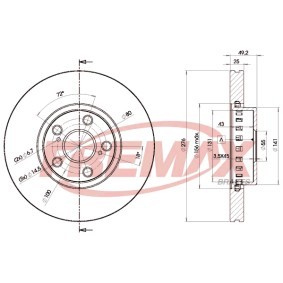 Bremsscheibe BD-5060 von FREMAX günstig für 79,22 € online kaufen