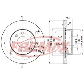 Bremsscheibe für HYUNDAI von FREMAX