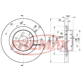 Bremsscheibe für SUBARU von FREMAX