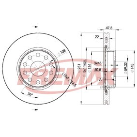 Bremsscheibe BD-7489 von FREMAX günstig für 78,95 € online kaufen