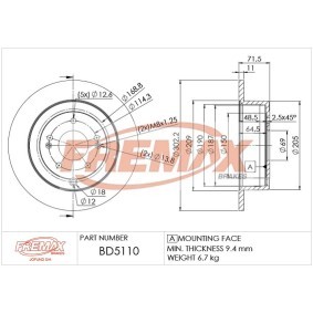 Bremsscheibe BD-5110 von FREMAX günstig für 88,70 € online kaufen
