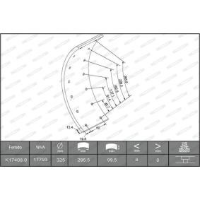 Bremsbelagsatz, Trommelbremse K17408.0-F3653 von FERODO günstig für 135,76 € online kaufen