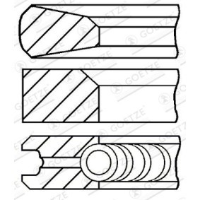 Comprar Juego de aros de pistón de GOETZE ENGINE 08-848100-20 a bajo precio de 25,00 €