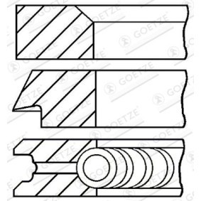 Achetez des Jeu de segments de pistons GOETZE ENGINE 08-269820-00 à prix pour 14,89 €