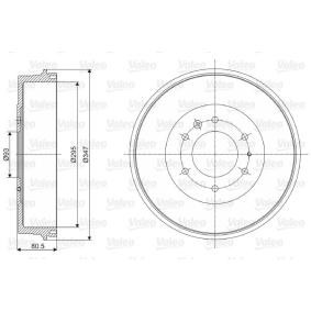 Achetez des Tambour de frein VALEO 237080 à prix pour 131,67 €