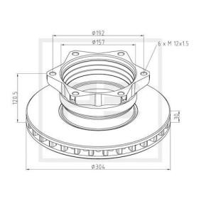 Bremsscheibe 016.651-00A von PETERS ENNEPETAL günstig für 47,93 € online kaufen