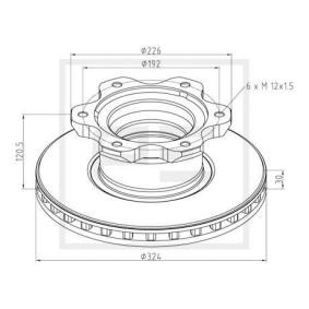 Bremsscheibe 016.661-00A von PETERS ENNEPETAL günstig für 114,27 € online kaufen
