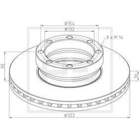 Bremsscheiben des Herstellers PETERS ENNEPETAL - Originalware Artikelnummer: 146.200-00A