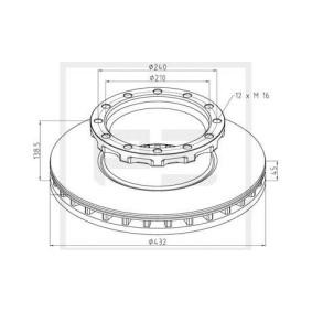Bremsscheiben des Herstellers PETERS ENNEPETAL - Originalware Artikelnummer: 026.667-10A
