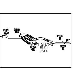 Acquista Marmitta centrale da MTS 01.58790 a buon mercato per soli 245,14 €