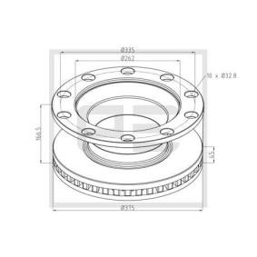 Bremsscheibe für RENAULT TRUCKS von PETERS ENNEPETAL