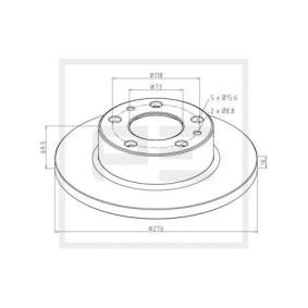 Bremsscheiben des Herstellers PETERS ENNEPETAL - Originalware Artikelnummer: 026.668-10A