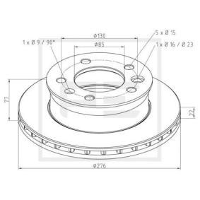 Bremsscheibe 016.291-00A von PETERS ENNEPETAL günstig für 50,66 € online kaufen