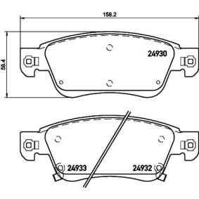 Compre Pastilhas de travão de BREMBO online para SKYLINE Coupé (V36) a preços moderados