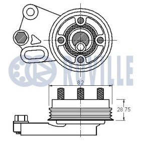Umlenk- / Führungsrolle, Keilrippenriemen 57074 von RUVILLE günstig für 33,00 € online kaufen