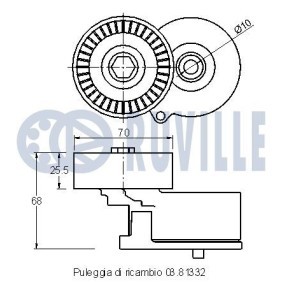 Umlenk- / Führungsrolle, Keilrippenriemen 56551 von RUVILLE günstig für 36,79 € online kaufen