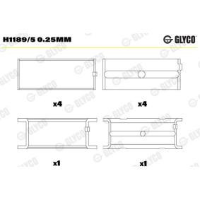 Kurbelwellenlager H1189/5 0.25mm von GLYCO günstig für 62,87 € online kaufen