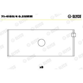 Compre Chumaceira de biela da GLYCO 71-4185/4 0.25mm a um preço baixo por 53,03 €