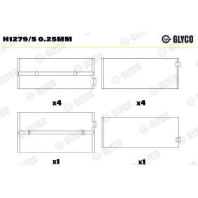 Kurbelwellenlager H1279/5 0.25mm von GLYCO günstig für 62,78 € online kaufen