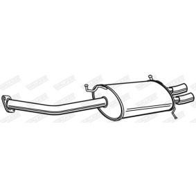Endschalldämpfer 22103 FORD USA von WALKER