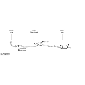 Acquista Tubo di scarico da BOSAL online per LITEACE Furgonato (CM3_V, KM3_V) a prezzi moderati