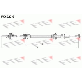 Kupplungsseil FKS02033 von FTE günstig für 16,16 € online kaufen