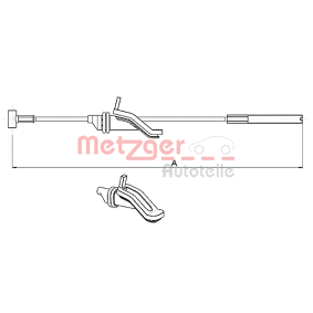 Handbremsseil 10.5363 von METZGER günstig für 5,57 € online kaufen