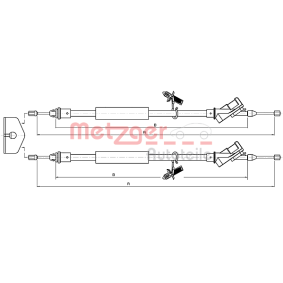Handbremsseil 10.5367 von METZGER günstig für 26,40 € online kaufen