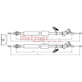 Handbremsseil 10.5371 von METZGER günstig für 38,78 € online kaufen