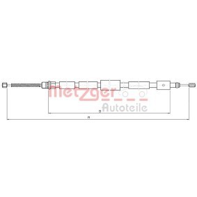 Handbremsseil 10.6032 von METZGER günstig für 13,75 € online kaufen