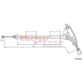 Handbremsseil 10.6211 von METZGER günstig für 30,65 € online kaufen