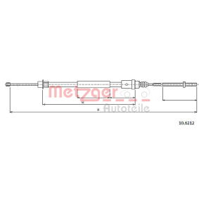 Handbremsseil 10.6212 von METZGER günstig für 9,89 € online kaufen