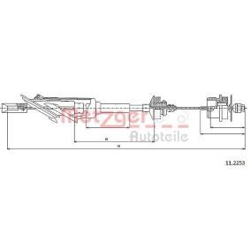 Kupplungsseil 11.2253 von METZGER günstig für 20,59 € online kaufen