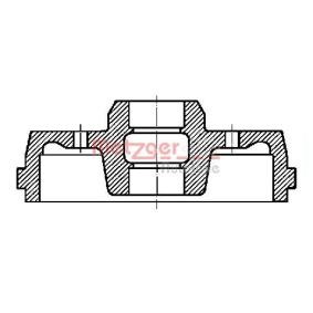 Bremstrommel des Herstellers METZGER - Originalware Artikelnummer: BT 1046