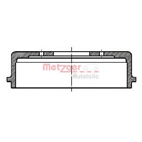 Comprar Tambor de freno de METZGER BT 735 a bajo precio de 52,99 €