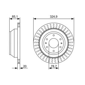 Bremsscheibe für GMC von BOSCH