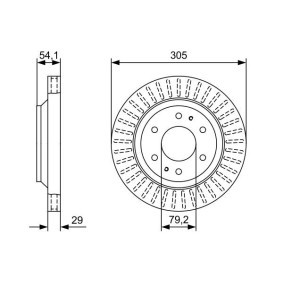Bremsscheibe für GMC von BOSCH