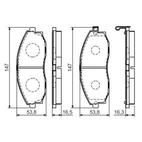 Compre Pastilhas de travão de BOSCH online para PORTER Camião de plataforma/chassis a preços moderados