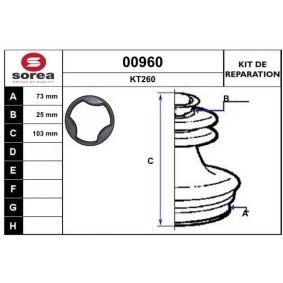 Acquista Kit cuffia, semiasse da SNRA 00960 a buon mercato per soli 9,43 €