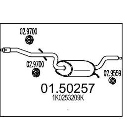 SKODA Mittelschalldämpfer von MTS