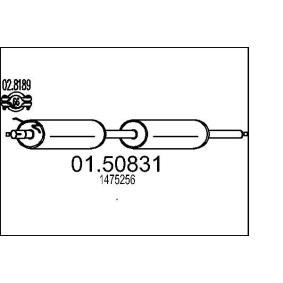 Compre Silenciador intermedio de MTS online para Transit Mk6 Caja / Chasis (V347, V348, FM, FN, FF) a precios moderados