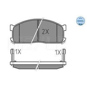 Achetez des Plaquettes de frein MEYLE 025 200 0215/W à prix pour 24,01 €