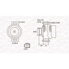 Lichtmaschine 063731953010 von MAGNETI MARELLI günstig für 326,37 € online kaufen