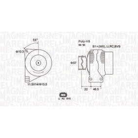 Lichtmaschine 063731958010 von MAGNETI MARELLI günstig für 224,29 € online kaufen